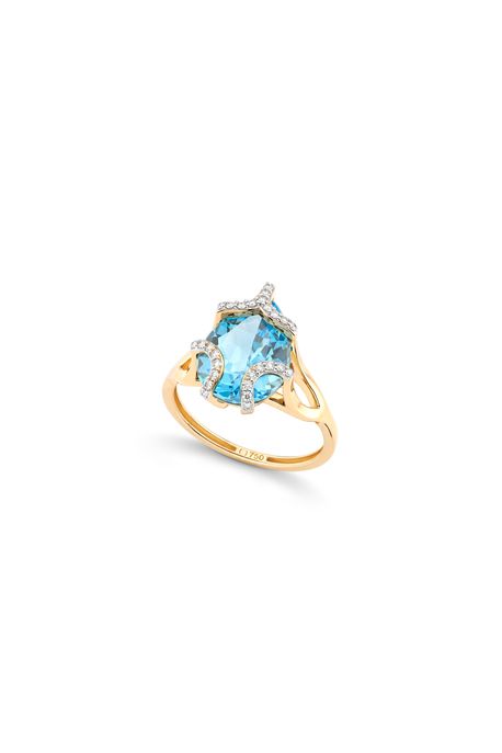 Anel Bruma Ouro Amarelo - U