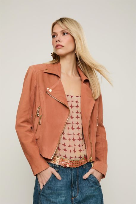 Jaqueta De Chamois Perfecto New Bronze Light - 42