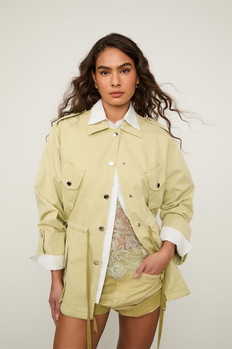 Parka De Sarja Pale Verde Pale - M