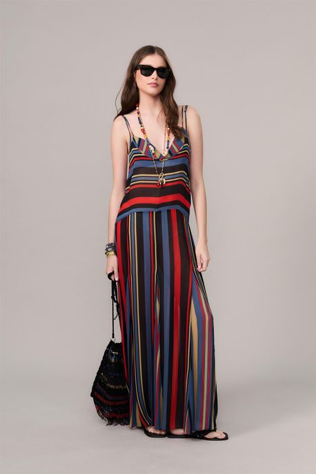 Vestido De Ggt Regata Mix Speed Stripe Est Speed Stripe Black Aj - 36