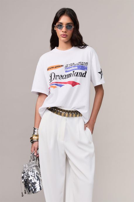 Camiseta Dreamland Branco - M