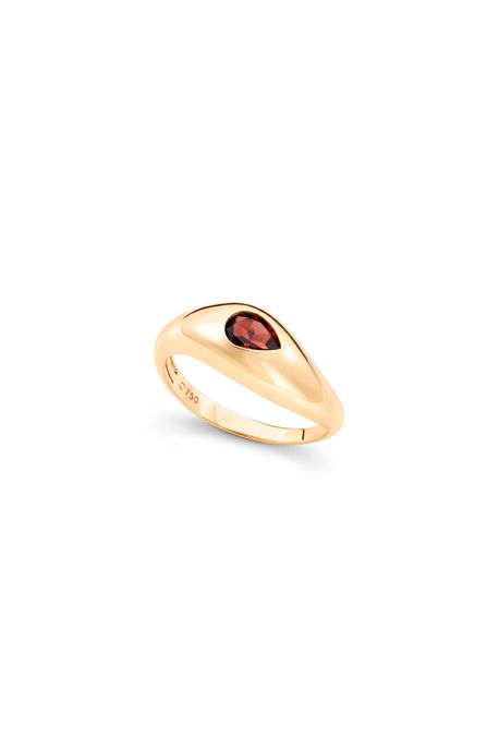 Anel Paisley Red Ouro Amarelo - U