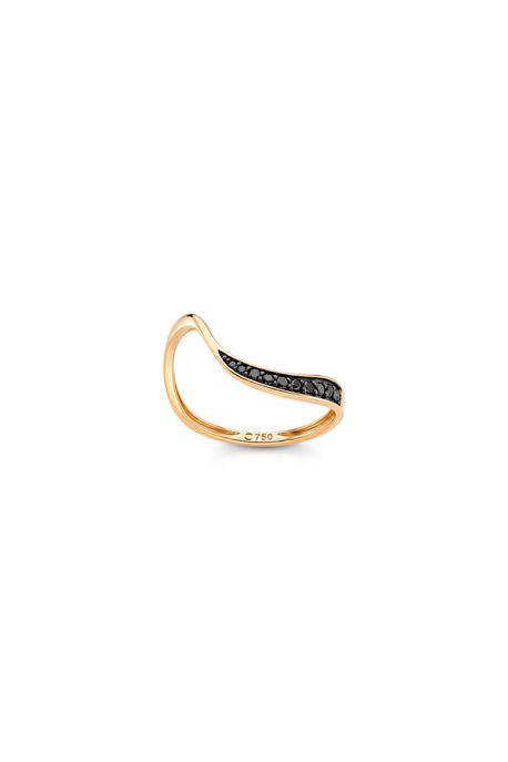 Anel Copacabana Black Ouro Amarelo - 17