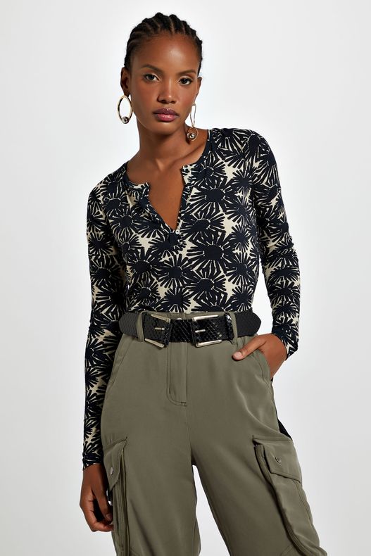 Blusa Seda Tricot E Mais Na Colecao Mulheres Animale