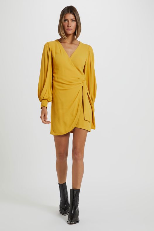 vestido amarelo animale