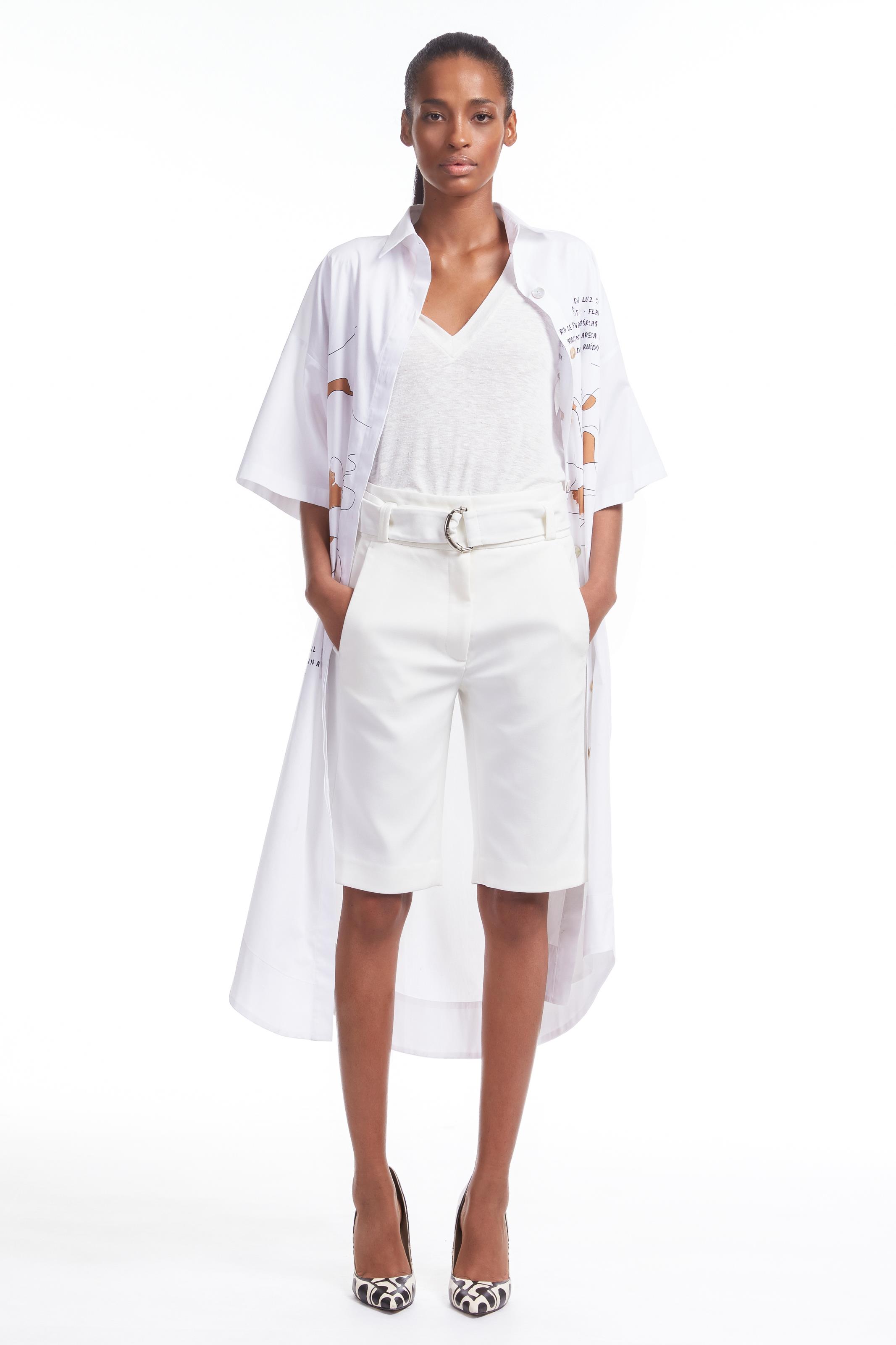 bermudas alfaiataria feminina